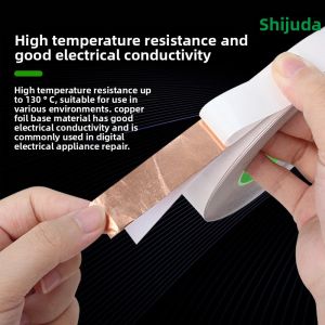 Signal Enhancement Shielding Heat Insulation Heat Dissipation Anti-static High Temperature Resistant Copper Foil Double-sided Tape