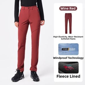 PELLIOT | Outdoor Waterproof and Windproof Elastic Fleece Thermal Pants