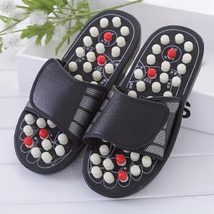 Magnetic Therapy Massage Slippers Jade Stone Acupoint Bottom Foot Care Shoes Indoor Home Anti-Slip Cool Men Women Slippers