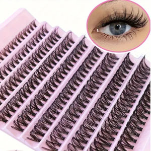 ขนตาปลอม 40D 200 ชิ้น ขนาด 8 มม.-16 มม. แบบคลัสเตอร์ ดีไซน์ D Curl นุ่มเป็นธรรมชาติ สำหรับต่อขนตา