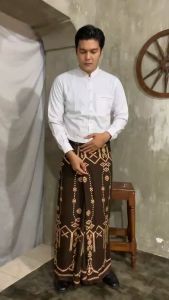 Sarung Batik Goyor Pekalongan Pria Dewasa Motif Kubus Rayon Premium 2024 Terbaru