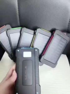 powerbank original 1000000mah Waterproof solar charger Fast charging power bank With LED lights For apple android xiaomi
