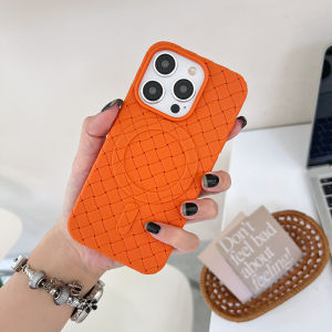 For Apple iPhone 15 14 13 12 11 Pro Max Casing Woven Heat Dissipation Phone Case Cover