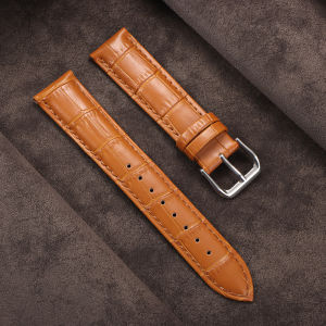 10/12/13/14/15/16/17/18/19/20/21/22/23/24mm Genuine Leather Watch Strap Brown Watchband Universal Men Women Business Bracelets