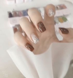 【COD】2024 Twin Star Style Transparent INS Trend Odorless Spring New Fashionable and Popular Color Series nude sequins Nail polish no baking quick drying long-lasting waterproof Nail Polish