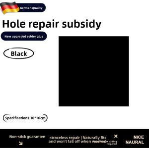 Water Washable Self Adhesive down Jacket Fabric Patch Clothing Repair Sticker Hole Mending Tape Black Sewing DIY Accessories