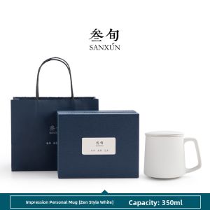 SANXUN | Tea Infuser Ceramic Mug with Lid