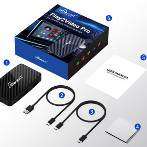 OTTOCAST Android Tv Box Wireless CarPlay Adapter Android Auto Built-in Youtube Netflix Tiktok IPTV Ai Box for 99% Cars NO Delay