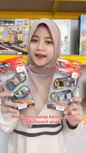 Mainan Anak D-6607 MOBIL 2PCS RACING CAR OVERLORD Mainan Grafiti Sport Racing Diecast Model Mobil