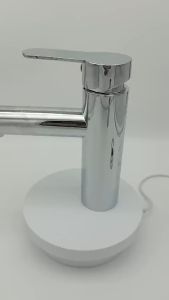 Hàng hót Giá siêu rẻ Vòi lavabo chậu rửa mặt nóng lạnh inox304 trụ tròn cao 16cm mạ NIKENkiểu dáng nhỏ gọn hiện đại-KENISI VNLK160