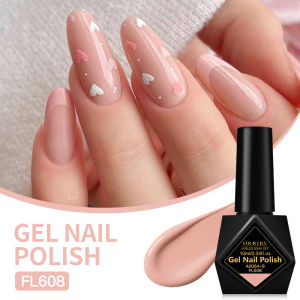 10ml Nude Pink Gel Nail Polish Gel Long-Lasting Semi Permanent Nail Gel Soak Led/UV Gel Nail Polish Nail Art Nail Salon at Home