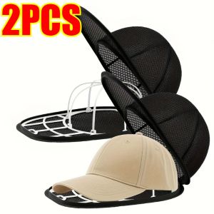 Portable Hat Washing Protection Bag Anti-Deformation Baseball Cap Cleaning Bag Washable and Machine Washable - Soft Mesh Stora