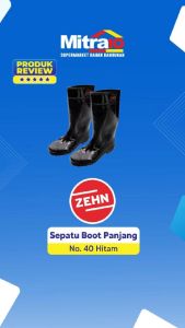 Zehn Sepatu Boot Panjang No.40 Hitam