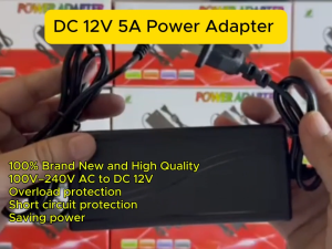 12V 5A AC To DC Power Supply Adaptor AC 100-240V Adapter for CCTV/ TV Plus/ WIFI Routers /DVD/ Monitor