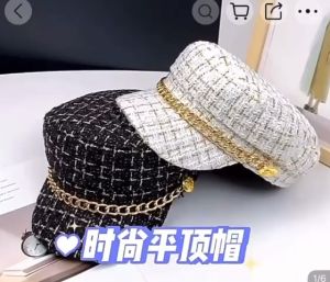 Topi Baret Beret Oktagonal Bahan Wool Gaya Korea Retro untuk Wanita pria S18