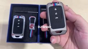 Casing Metal Elegant Kunci Remote Honda CRV Prestige Civic 3 Tombol