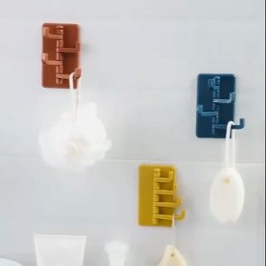 Móc dán tường treo đồ 4 chấu DẠNG ĐỨNG Móc treo vật dụng dán tường siêu dính