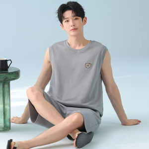 Sleeveless Short Pants Sleepwear Set