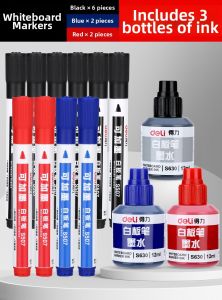 deli | Replenishable Ink High Capacity Erasable Thick Tip Whiteboard Marker