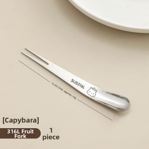 CHUANGSHUNFU | Food-Grade Stainless Steel Luxurious Small Fork for Dessert and Cake