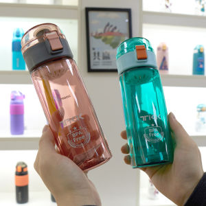 Large Capacity Plastic Creative Flip Top Sports Water Bottle