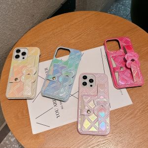 [3in1] Case For Samsung S25Ultra S24Ultra S23Ultra S22Ultra Multifunctional  Luxury PU Leather Case With Card Holder&Phone hand wrist strap Pocket Wallet Pink Casing For S23 Ultra