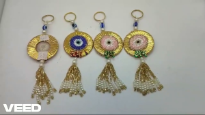 Traditional Handmade Shubh Labh Door Hangings for Diwali Decoration | Pooja Rooms | Wall Hanging for Diwali Gift | Festive Decor (Pack of 2 Pcs)