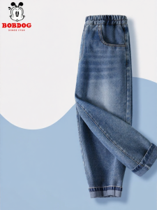 Bobdog | Quần Jeans Dài Cho Bé Trai Phong Cách Thường Ngày Mùa Thu
