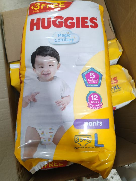 New Huggies Magic Comport Diaper Large pull-up pants Lazada PH