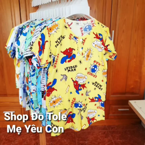 Bộ đùi bé trai Size 3 (9-11kg) Tole/lanh 2 da loại 1 mềm mát. Được chọn mẫu. Phom rộng rãi thoáng mát