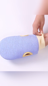 3PCS Exfoliating Back Scrubber Set Double Sided Exfoliating Cloth with Strap Long Body Scrub Sponge Shower Loofah with Handle for Women Men Deep Clean Body Washing