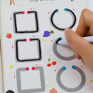 Toddler Pen Control Training Workbook kid Magical Tracing Practice Copybook Reusable Writing Drawing Educational Picture Book
