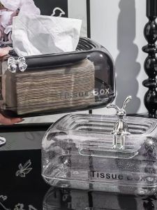 Luxurious Tissue Box Creative Sunken Design for Living Room High End Dinner Napkin Box Elegant Home Storage Organizer