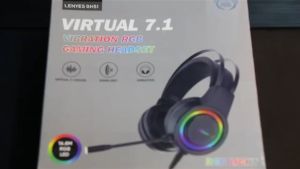 LENYES GH51 Headset Gaming Vibration RGB Light Virtual 7.1 Sound Headphone heavy bass original