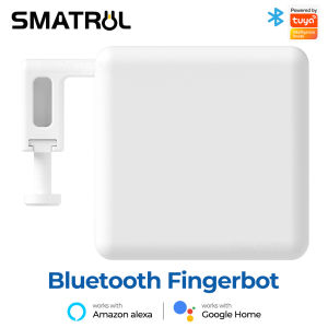 SMATRUL Smartlife/Tuya Wireless Switch Bot Smart Bluetooth Finger Robot Fingerbot Switch Button Pusher Smart Life App Voice Control for Alexa Google Assistant