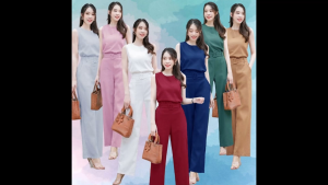 CC 20663 Set 3 ชิ้น ชุดทำงาน ใส่ทำงาน ชุดออกงานเช้า (ฟรีไซส์ M อก 36-40 เอว26-32 สพ38-42)