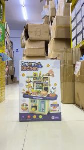 Mainan Anak DREAM KITCHEN HOME KITCHEN House Kitchen Set Lampu Kompor Mainan Laki Laki dan Perempuan
