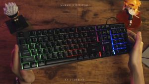 Gaming Keyboard NK-41 🎮 ZENITH BLACK, คีบอร์ด เกมมิ่ง คีย์บอร์ด มีไฟ สวย