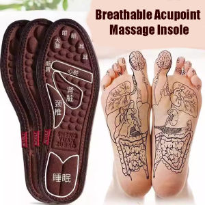 1Pair Regimen Insoles Acupressure Massage Insoles for Women Men Sweat-Absorbing Breathable Fatigue Relief Foot Care Pads