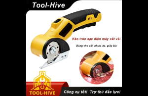 Toll-Hive Máy Cắt Mini Cầm Tay Dùng Pin Có Đèn Led – Lưỡi Cắt SK5 Sạc Type-C Cắt Vải Giấy Da Nhẹ Nhàng
