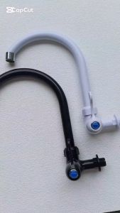 [ VIENA ] Kran Cuci Piring Keran Dapur Keran Angsa PVC Soligen Engkol W1 Putih Dan Hitam