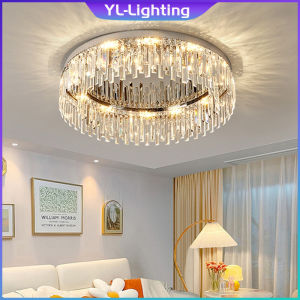 Nordic led crystal chandelier low ceiling chandelier living room lamp bedroom lamp