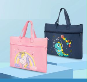 New Student Multifunctional Oxford Storage Bags Large Capacity Tuition bag Cartoon Cute School Tote Bag horizontal Bag ✅✅✅✅✅✅**** PRINTING CUSTOM LOGO AVAILABLE *****✅✅✅✅✅✅