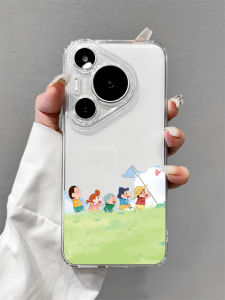 Ultra-Thin Full-Coverage Huawei Pura70 pro Phone Case Cartoon Crayon Shinchan Protective Shell Female Style Cute Creative Anti-Fall