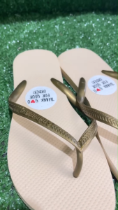 รองเท้าแตะหูหนีบใส่ชิลล์ๆ#สีเบจ