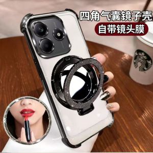 🅱🅴🆂🆃🄱🅄🅈 Casing Redmi Note 14 4G 5G Pro Plus Chrome Bumper Soft Case Ring Cermin