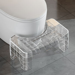 Luxury Transparent Toilet Footstool