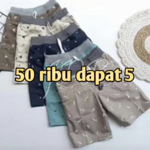 G&Y Collection Celana Chinos Pendek Anak Laki-Laki Motif Kece Distro Keren Import Beli 4 Gratis 1