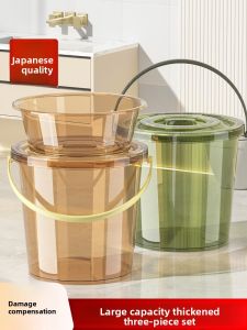MONLEYTA | Transparent Reinforced Storage Bucket with Lid
