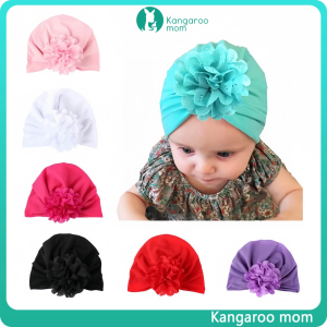 Kangaroomom Baby Cute Girl Big Knot Turban Bonnet Beanie Cap Hat